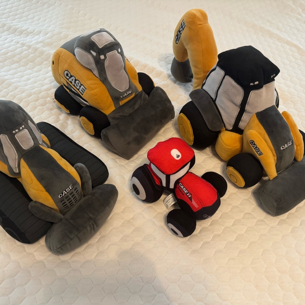 CASE Construction Plush Toy Set - 4 Pieces